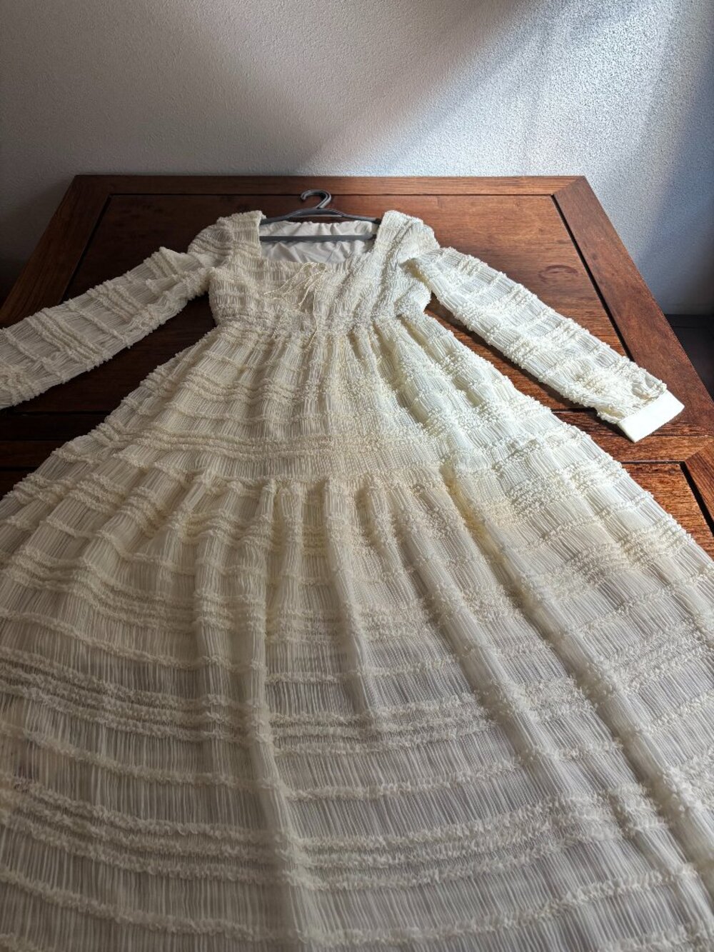 Beautiful Ivory Textured Maxi Dress — NWT